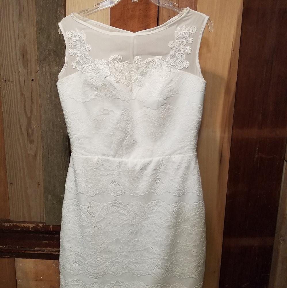 Hand Made White Lace Dress BRAND NEW
